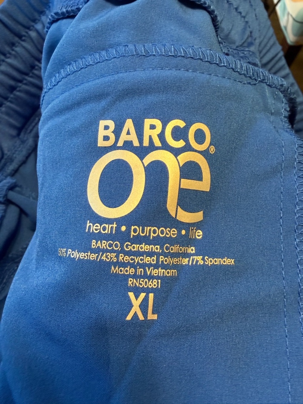 SCRUBS Barco One Royal Blue Blue Drawstring Scrubs joggers XL - Picture 6 of 10